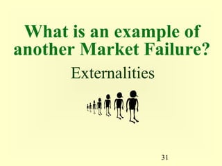 What is an example of
another Market Failure?
      Externalities



                      31
 