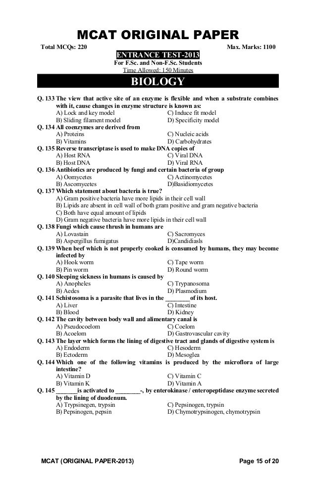 mcat (original paper 2013)
