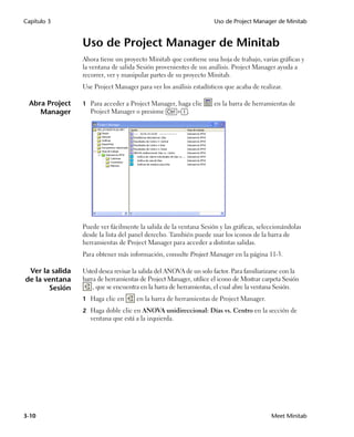 Project Mini Tab 04Meet Minitab ES.pdf para calculo en control estadistico de procesos | PDF
