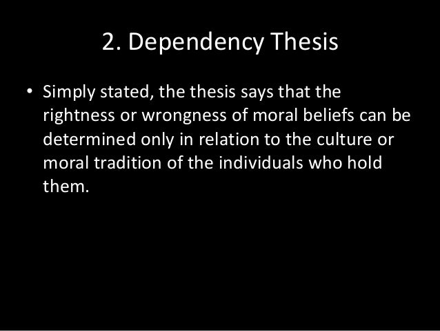 dependency thesis diversity thesis dependency thesis diversity thesis