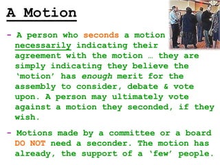 4 Motions, Debate & Voting | PPTX