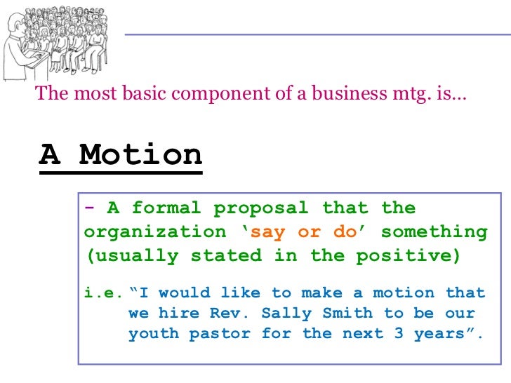 4 Motions, Debate & Voting