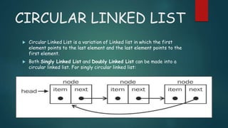 Linked List in Data Structure | PPTX
