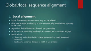 Sequence Alignment | PPTX