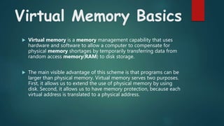 Virtual Memory in Operating System | PPTX