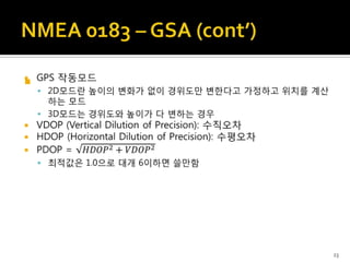 제4장 선박용 장비의 통신규약 / 시리얼통신 / NMEA0183 | PPTX