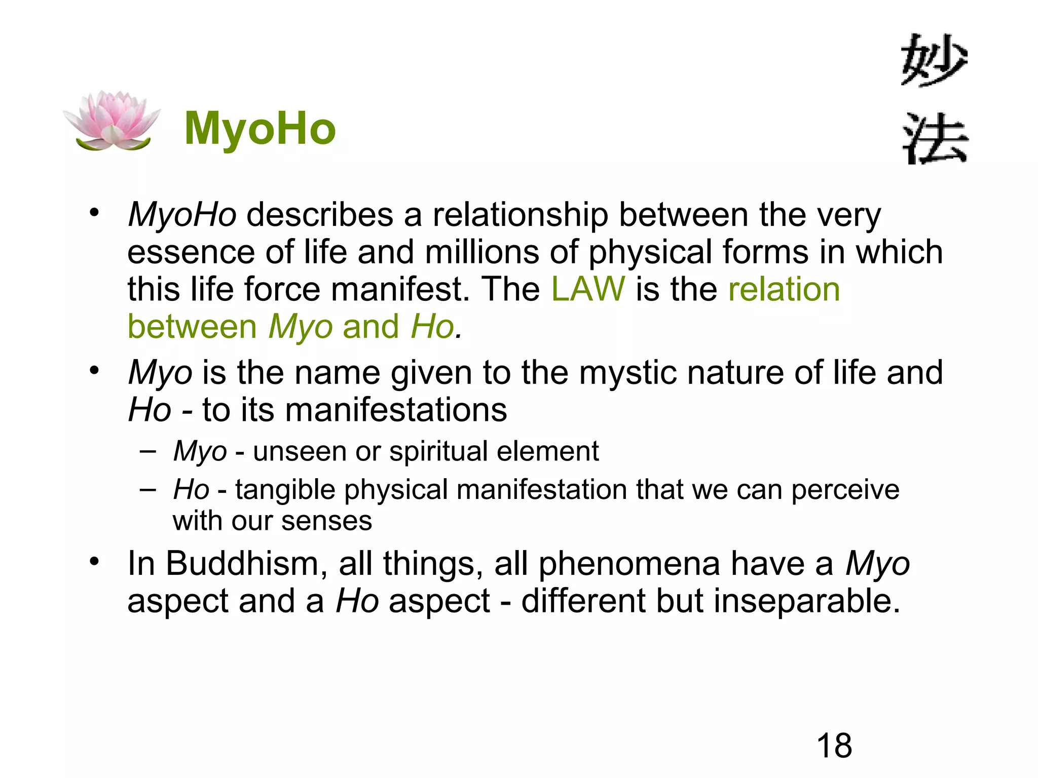 The Meaning of Nam Myo Ho Renge Kyo and Buddhist Practice | PPT