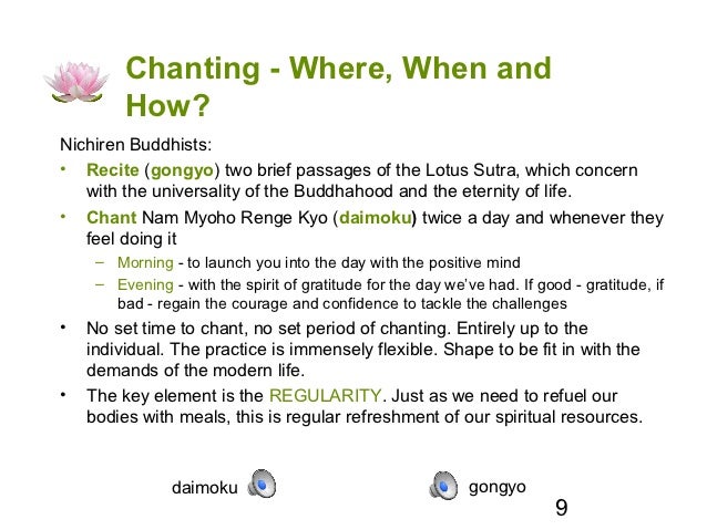 the meaning of nam myo ho renge kyo and buddhist practice chanting nam myoho renge kyo why it works