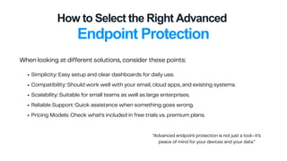 Advanced Endpoint Protection for Devices | PDF