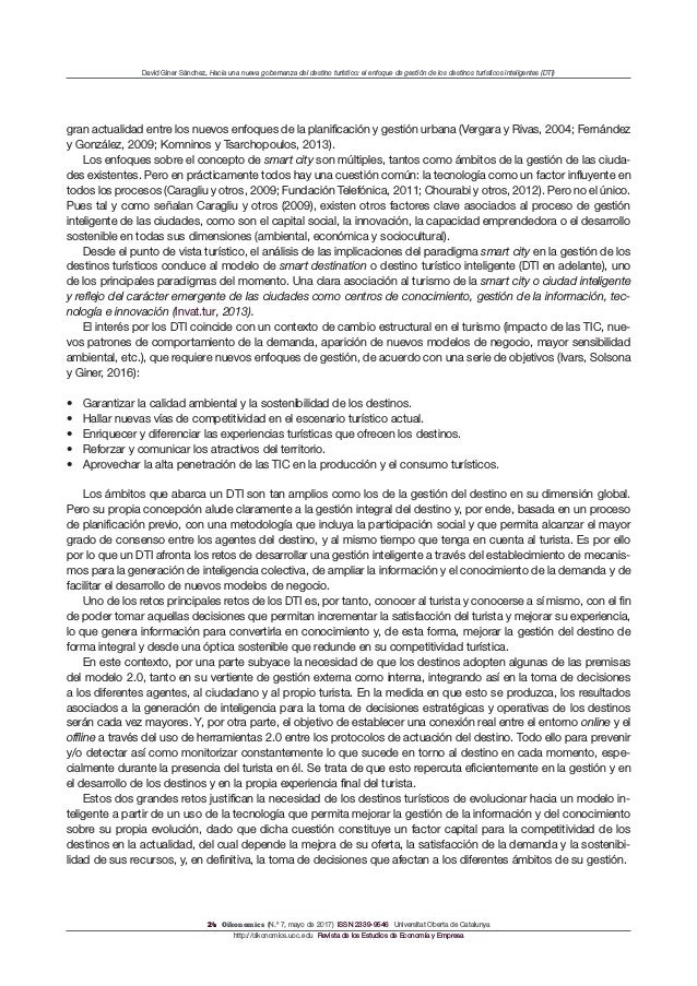 Hacia Una Nueva Gobernanza Del Destino Turistico El Hacia Una Nueva Gobernanza Del Destino Turistico El