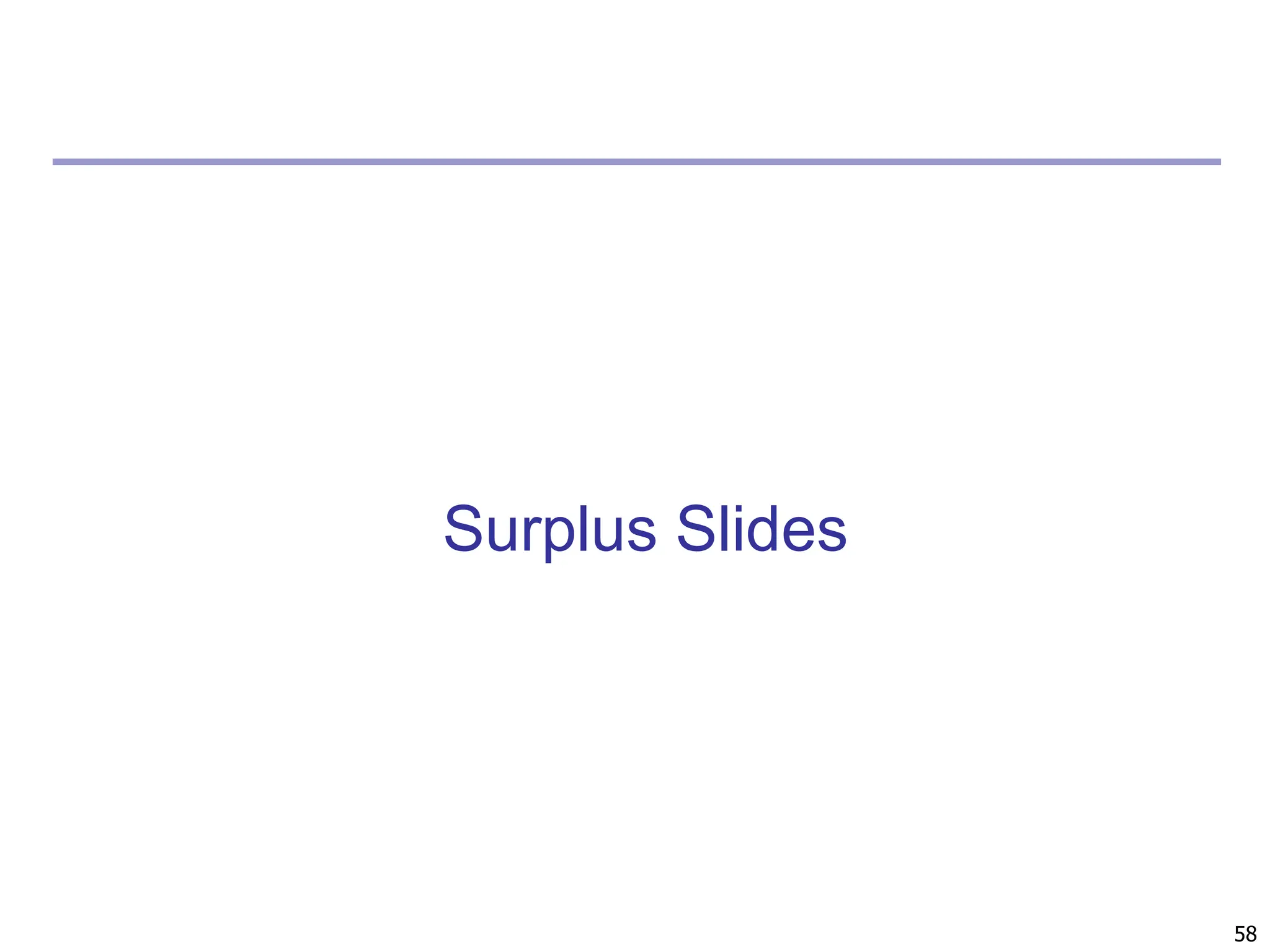 58
Surplus Slides
 