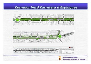 Corredor Verd Carretera dCorredor Verd Carretera d’’EspluguesEsplugues
Projectes d’Espai Públic
Ajuntament de Cornellà de Llobregat
 