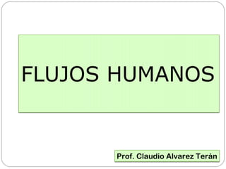 FLUJOS HUMANOS 
Prof. Claudio Alvarez Terán 
 