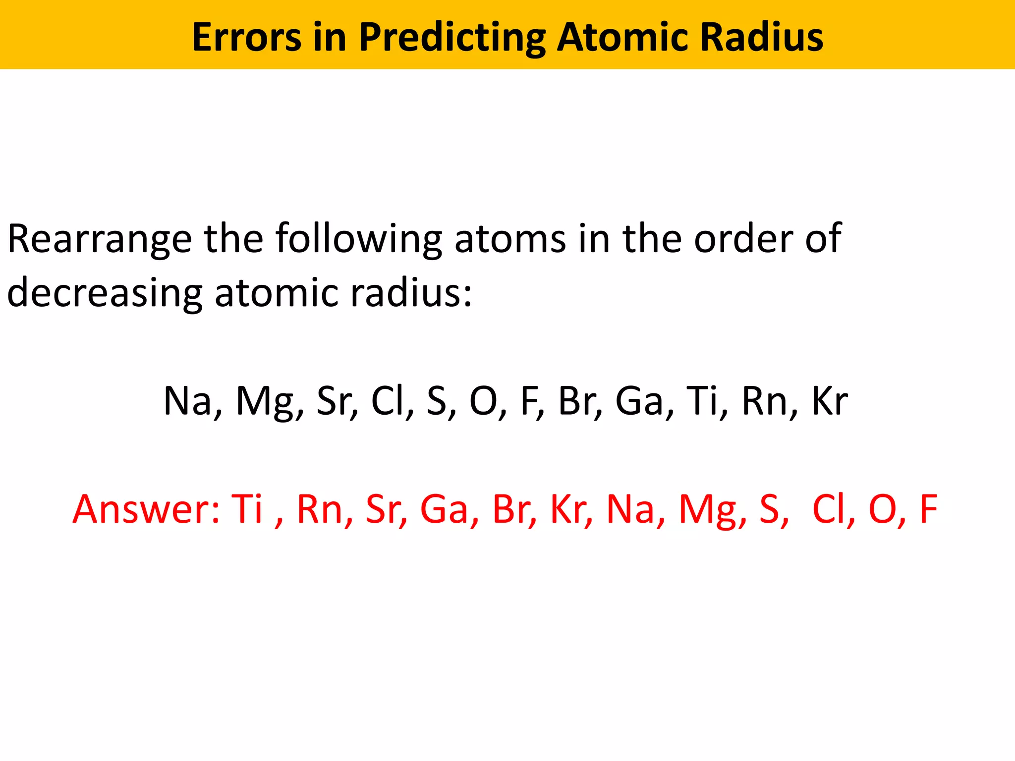 04 periodic trends and effective nuclear charge supplement | PPTX