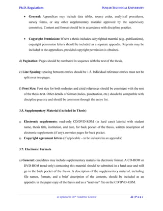 Technical Rhesis Appendix For Code 04 ph d_regulations-new | PDF
