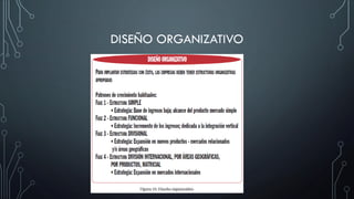 DISEÑO ORGANIZATIVO
 