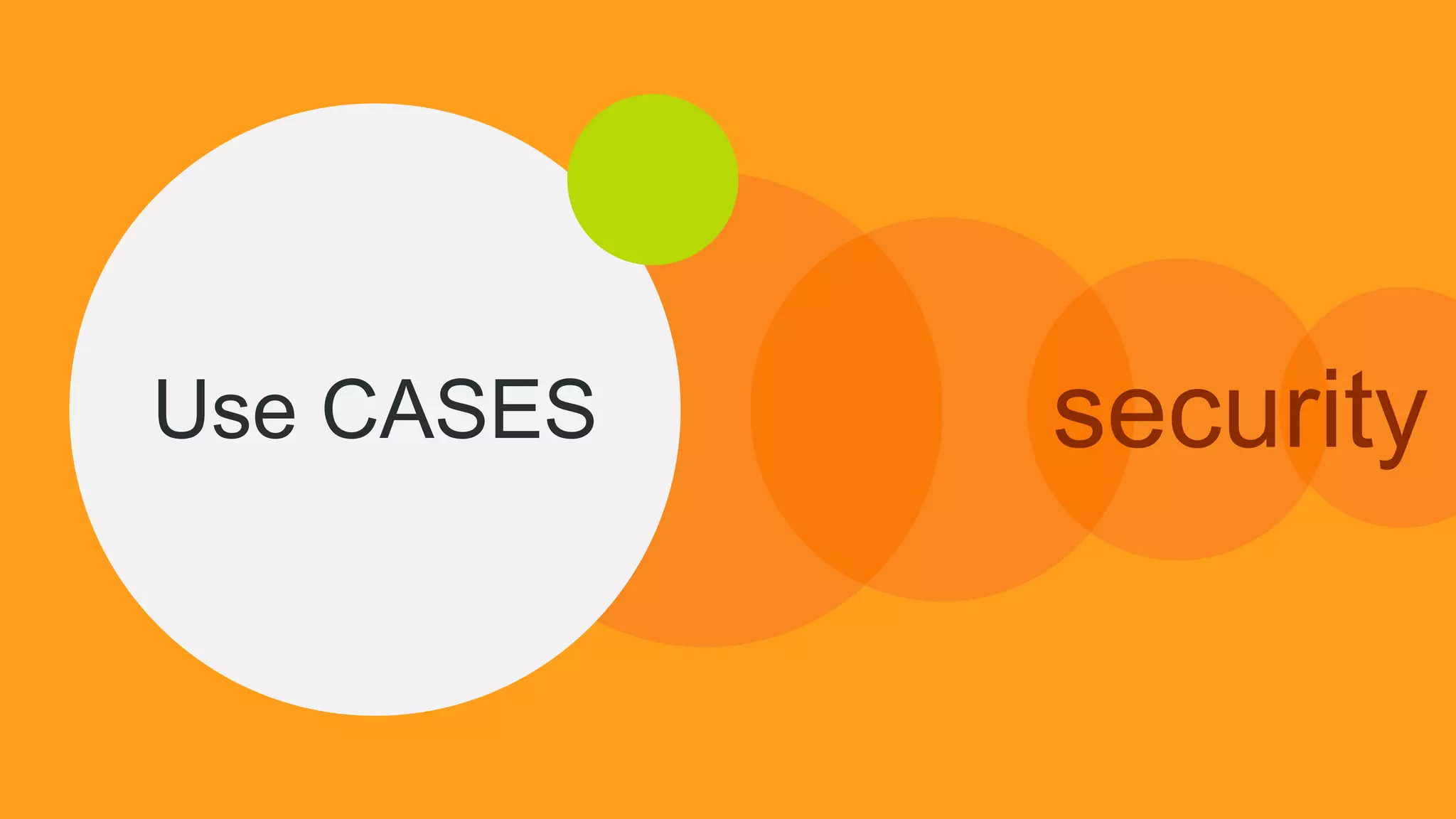 Use CASES security
 