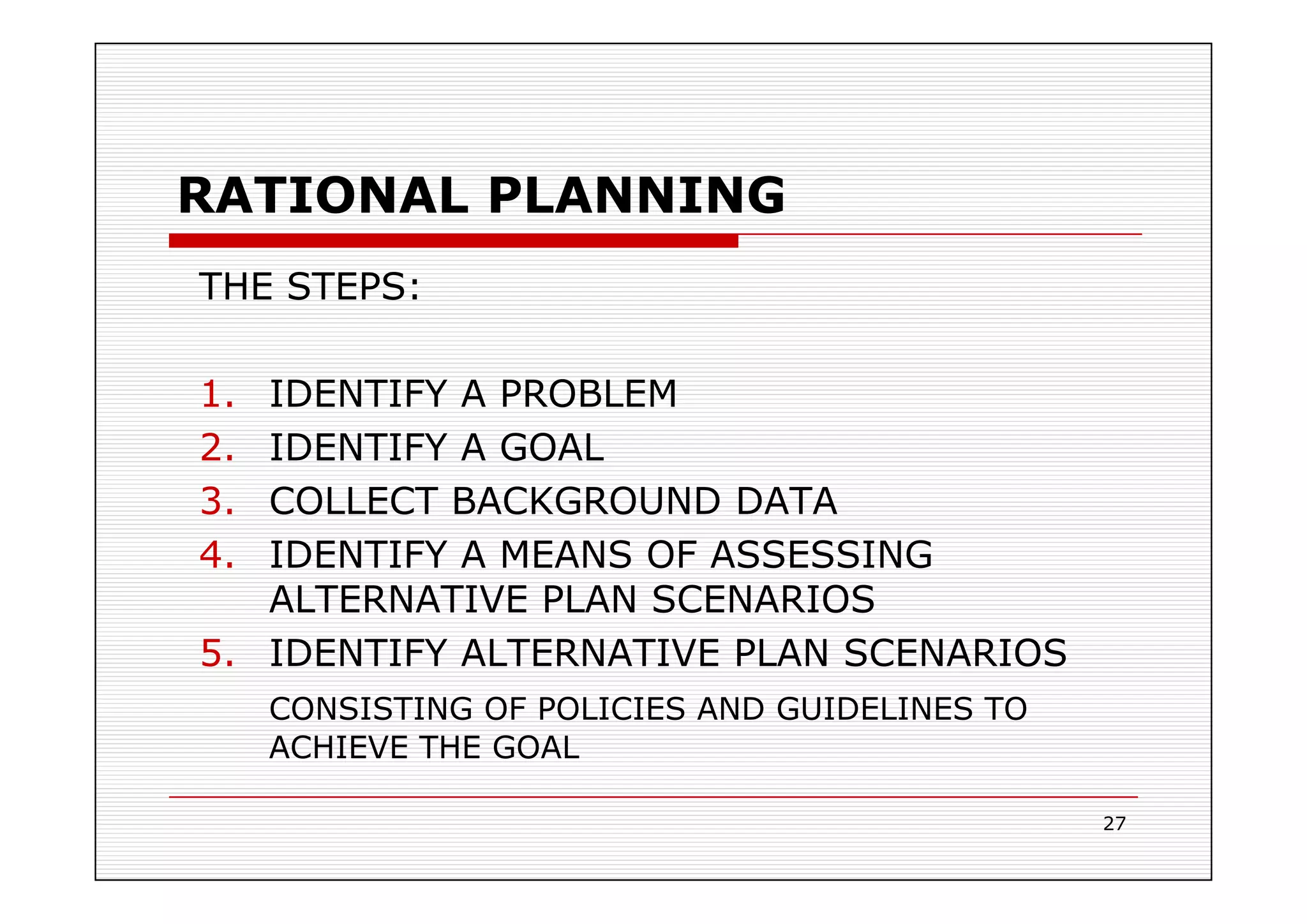 PLANNING AND BUDGETING