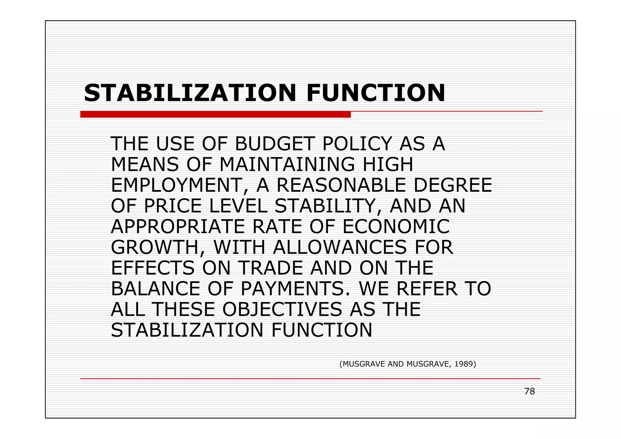 PLANNING AND BUDGETING