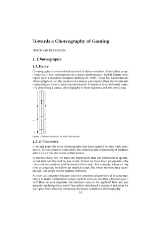 A Choreography of Gaming