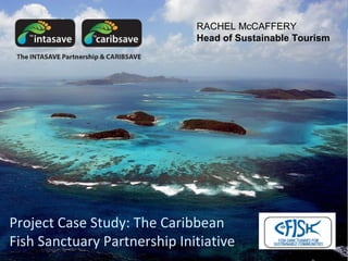 The INTASAVE Partnership & CARIBSAVE
Project Case Study: The Caribbean
Fish Sanctuary Partnership Initiative
RACHEL McCAFFERY
Head of Sustainable Tourism
 