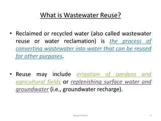 04 Reclamation and Reuse of waste water | PDF