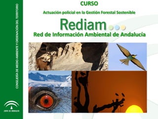 Red de Información Ambiental de Andalucía
CURSO
Actuación policial en la Gestión Forestal Sostenible
 