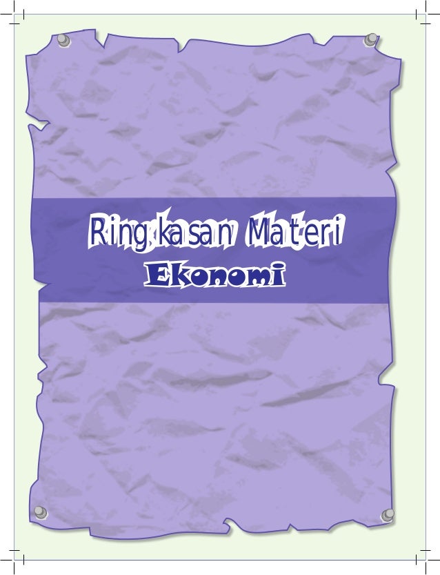 Ringkasan Materi Uan Sma Ips Ekonomi