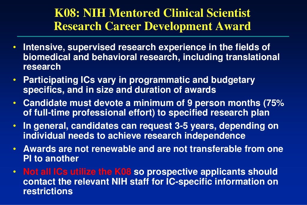 “Writing the NIH K Award”