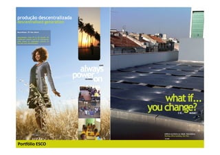 Portfólio ESCO
 
