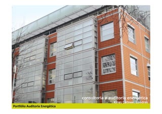 Portfólio Auditoria Energética
 