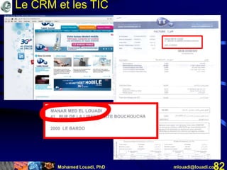 Mohamed Louadi, PhD mlouadi@louadi.com82
Le CRM et les TIC
 