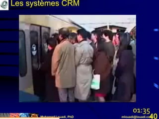 Mohamed Louadi, PhD mlouadi@louadi.com40
01:35
Les systèmes CRM
 