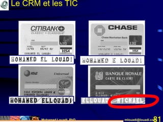 Mohamed Louadi, PhD mlouadi@louadi.com81
Le CRM et les TIC
 