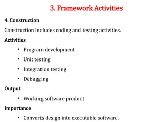 04 Software Process is a framework of activities | PPTX