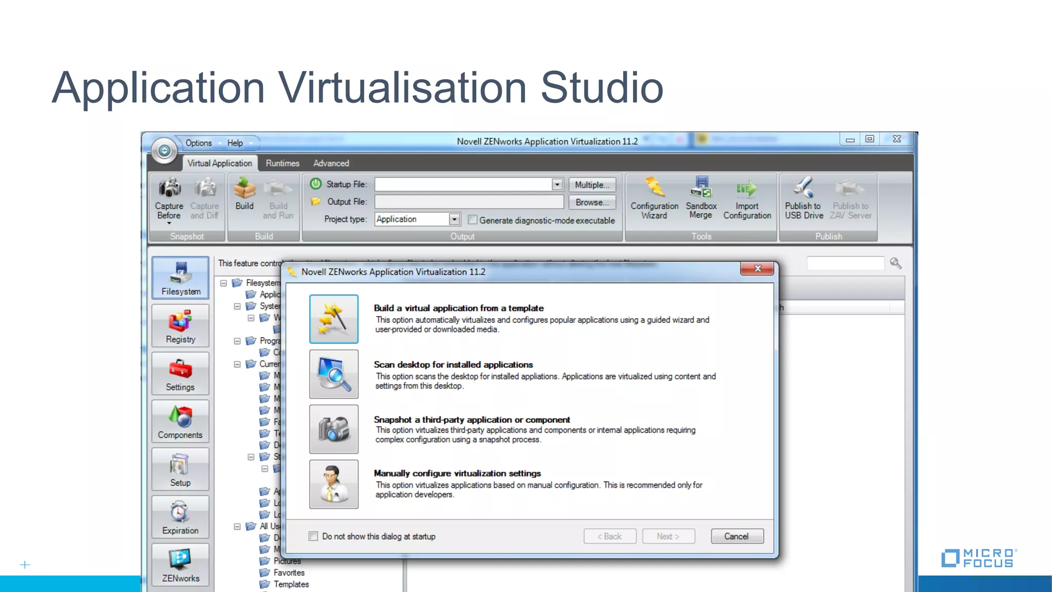 Application Virtualisation Studio
 