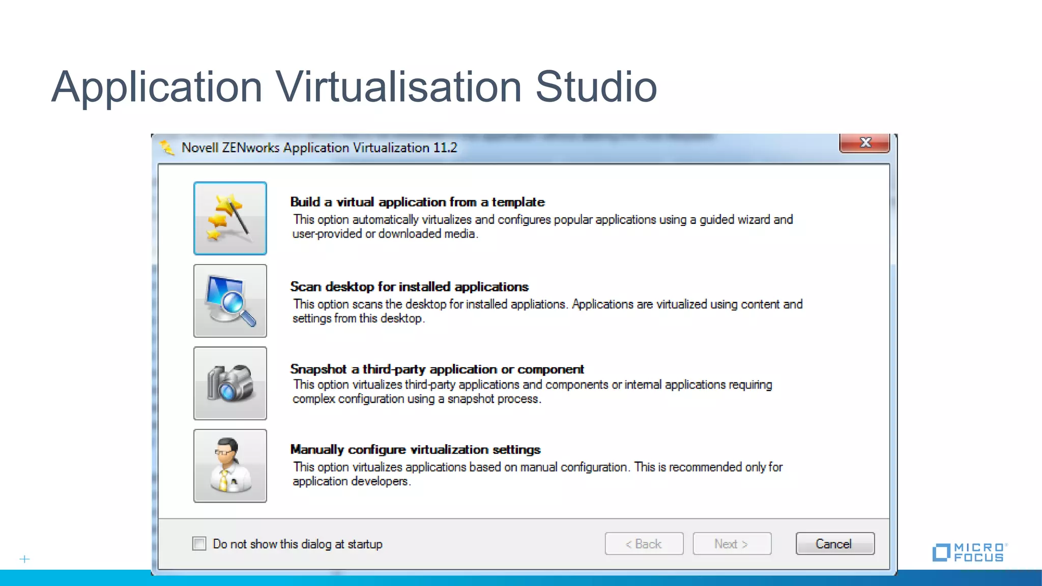 Application Virtualisation Studio
 