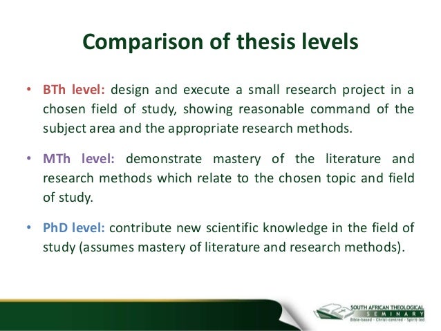 Dissertation in africa