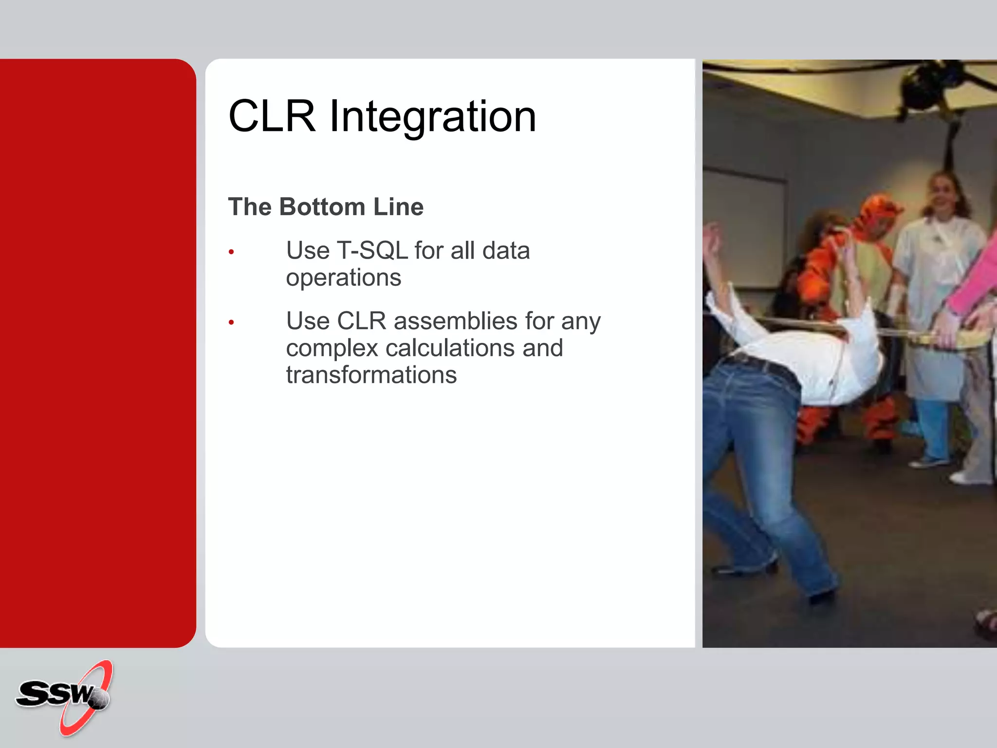SQL Server - CLR integration | PPT