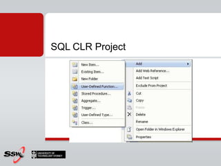 SQL Server - CLR integration | PPT