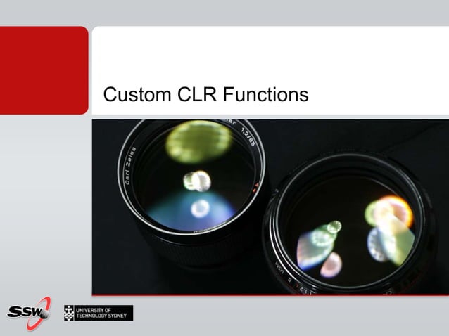 SQL Server - CLR integration | PPT