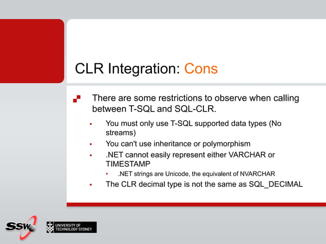 SQL Server - CLR integration | PPT