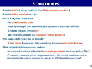 Construtores
52
 