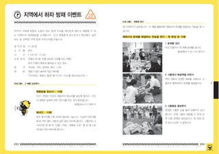 232 233
4
만약의 사태에 정말로 도움이 되는 방재 지식을 재미있게 배우고 체험할 수 있
는 이벤트의 개최방법을 소개합니다 . 인근 분들에게 호소하거나 학교에서 실천
하는 등 강력한 지역 방재 커뮤니티를 만듭시다 .
여기서부터가 실전입니다 . 이 책을 활용하여 재해시의 문제를 해결하는 연습을 해 나
갑니다 .
참 가 인 원
소 지 품
시 간
사 전 준 비
공 구
재 료
3~30 명
본서
1 시간 반 ~3 시간
진행자 한 명 ( 진행 관리와 사회를 보는 역할 )
참가 인원이 충분히 들어갈 수 있는 장소
커터칼 , 가위 , 접착제 , 펜치 , 니퍼
재료가 많이 놓여져 있는 테이블
( 준비하는 재료는 출제 예 P234~235 를 참조하십시오 .)
체험담을 읽는다 : 15분
재해시의 문제를 해결하는 연습을 한다 : 한 문장 당 15분
1 문제를 낸다
2 그룹에서 해결책을 만든다
3 그룹별로 발표한다
체크인 : 15분
우선 , 전원이 지진의 체험자의 목소리를 읽도록 합시다 . 지진
의 경험은 실제로 어떤 것인지를 아는 것이 중요합니다 .
우선 진행자가 첫 번째 문제를 냅니다 .
책의 내용과 다양한 재료를 사용하고 그
룹으로 협력하면서 문제를 해결합시다 .
완성된 그룹은 손을 들어 진행자가 심사
합니다 . 전체 그룹이 대답할 수 있게 되
면 다음 문제로 넘어갑니다 . 한 문장 당
의 참고시간은 15 분입니다 .
모인 참가자를 4 명 이하의 팀으로 나눕니다 . 가급적 이야기를
해 본 적이 없는 사람과 같은 팀이 되도록 합시다 . 그룹으로 나
누어지면 한 명 씩‘이름 • 직업 • 체험담 소감’을 한 명 3 분
이내로 이야기하도록 합니다 .
프로그램1 그 때를 상상한다
프로그램2 체험해 본다
체험담⇔ 072 페이지
출제예⇔ 234-235 페이지
workshop
지역에서 하자 방재 이벤트 지금
하자
150625_4-co.indd 232-233
150625_4-co.indd 232-233 2015-08-29 오후 8:03:43
2015-08-29 오후 8:03:43
 