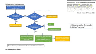 Roberts ME, et al. Thorax 2023
¿Existe una opción de manejo
definitiva “correcta”?
 