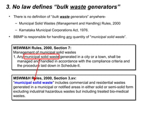Solid Waste Management presentation to KSPCB