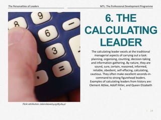 Leader Counting The Personalities of Leaders | PPTX