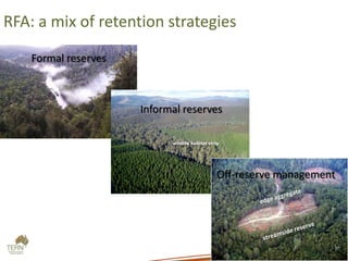 Disturbance context-class: priorities for
retention to sustain mature forest biodiversity

  Minimally disturbed
 (context...