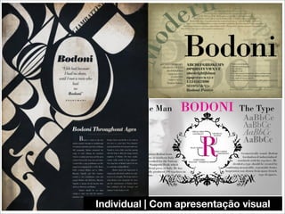 Individual | Com apresentação visual
 