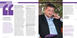 96

La mairie d’Abbeville
s’appuie sur le numérique
pour améliorer l’efficacité
et la rapidité de ses réponses
à ses administrés, avec
le souci d’effacer toute trace
de fracture numérique sur
l’ensemble du territoire de la
Communauté de communes.
Avec les moyens du numérique,
elle cherche aussi à contribuer
à la réussite éducative, dans
l’attente du FttH qui couvrira
la cité picarde dès 2017.

Vive la République numérique !

la domotique et de la vidéoconférence
pour permettre aux familles éloignées
de rester en contact ou pour la formation
du personnel.
Quelles sont vos attentes par rapport
à l’arrivée du FttH ?
À la faveur de l’arrivée du FttH à Abbeville
– première ville de Picardie couverte
et qui le sera entièrement en 2017 –,
il faut que les 12 autres membres de
la Communauté de communes puissent
se projeter dans les usages de base
que cette technologie favorise (triple
play…) et éviter ainsi toute rupture.
Cependant, ce n’est pas le tuyau qui
m’intéresse mais le contenu et les usages
à développer, par exemple vers la lutte
contre l’isolement des personnes âgées
ou au bénéfice de l’environnement
scolaire. Je suis très en attente de ces
nouveaux contenus diffusés par la fibre,
services encore en partie inconnus
à ce jour mais qui doivent être étendus
à tout le territoire et à l’ensemble
des populations. Avec, partout, l’objectif
d’une qualité égale du service public.
Un pôle régional de numérisation
des archives de Picardie est installé
à Abbeville depuis peu. De quoi
s’agit-il ?
Nous sommes très fiers de cette
opération conjointe entre la Ville
et la Région, qui installe ici son pôle
régional de numérisation (la Ville
avait déjà engagé, depuis 2005,
la numérisation de 30 000 documents,
essentiellement des cartes postales
de la Première Guerre mondiale). Il s’agit
d’un outil unique en France, capable
de numériser de grands formats (jusqu’à
A0) en préservant l’intégrité des
documents grâce à la lumière froide,

en résolution de 100 à 600 dpi. Ce
pôle régional est ouvert aux sociétés
savantes et historiques, associations
ou collectivités. Mais l’outil est
aussi accessible gratuitement (jusqu’à
20 feuillets) au public, avec remise du
fichier sur une clé USB ou un CD-Rom
fourni par l’utilisateur. Seule obligation
en retour, mettre le fichier à disposition
des collectivités, notamment sur des
sites comme celui des Archives
départementales. Une valorisation dans
l’encyclopédie Picardia est également
envisageable.

Toute reproduction du présent ouvrage, totale ou partielle, quel que soit le support, est strictement interdite.

L’élu Nicolas Dumont,

maire d’Abbeville, président
de la Communauté de communes
de l’Abbevillois, vice-président
du Conseil régional de Picardie

Paroles d’élus Quels ont été les
principes et les priorités de votre
politique en faveur du numérique
dans les services publics d’Abbeville ?
Nicolas Dumont Le premier axe
de notre intervention en faveur du
numérique a porté sur la réussite
éducative et l’accès du public scolaire
à ces technologies. Nous avons voulu
répondre aux demandes des enseignants
et des élèves par la mise à disposition
d’équipements dans l’ensemble des
écoles : en vue de la réussite au B2I
(brevet Informatique et Internet), plus
de 500 ordinateurs ont été renouvelés
depuis 2008 dans les 22 écoles
élémentaires et maternelles réparties
sur la Communauté de communes.
Toutes les salles scolaires sont connectées
pour que chacun des écoliers, dans une
perspective d’égalité des chances, puisse
accéder à ces technologies et éviter toute
fracture numérique. Nous y avons aussi
installé des tableaux blancs interactifs.
Le second axe concerne l’accès plus
large du grand public et l’amélioration
du service rendu aux citoyens par
un chantier de modernisation de notre
système d’information avec des applications
traditionnelles (finances, comptabilité…)
ou plus spécifiques sur la gestion des
cimetières, les collections du musée ou
de la bibliothèque, etc.
Certains projets nous tiennent tout
particulièrement à cœur, comme
le câblage d’un foyer-logement, géré
par la Ville et le CCAS, en cours de
réhabilitation : chacun de ses studios
bénéficiera d’un écran tactile avec
accès Internet, base de photos/vidéos,
messagerie avec rappel des activités.
À terme, nous pourrons y raccorder de

Services au public

l’interview de l’élu

> Pour en savoir plus
www.abbeville.fr
www.cc-abbevillois.fr
www.offshort.com

97

24 000 habitants.

Une “ville proche du rural”, située au centre
de la Communauté de communes de l’Abbevillois
(31 000 habitants sur 12 communes).

100 % de couverture.
Le chantier de couverture en FttH à 100 %
de la Communauté de communes de l’Abbevillois
a débuté le 30 avril 2013 : première de Picardie,
Abbeville sera totalement couverte dès 2017
avec 13 400 prises.

Festival Off/Short.

Abbeville a accueilli, les 20 et 21 septembre
dernier, Off/Short, un festival de création
numérique ouvert aux professionnels puis au
grand public, avec une brocante audiovisuelle.
parolesdelus.com

 